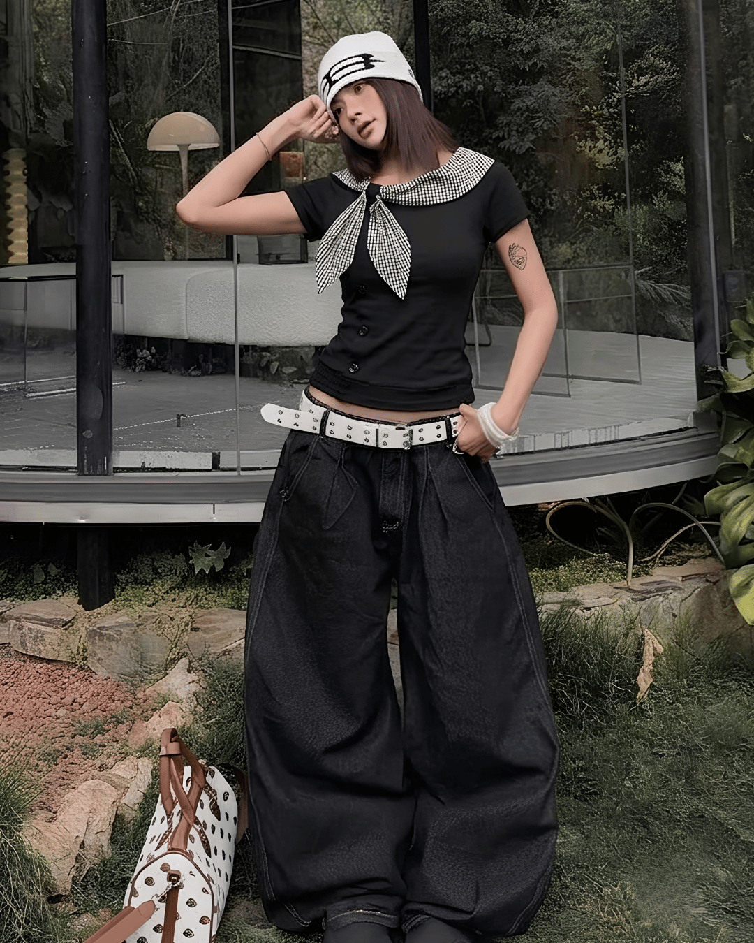 CHIC SCARF TEE