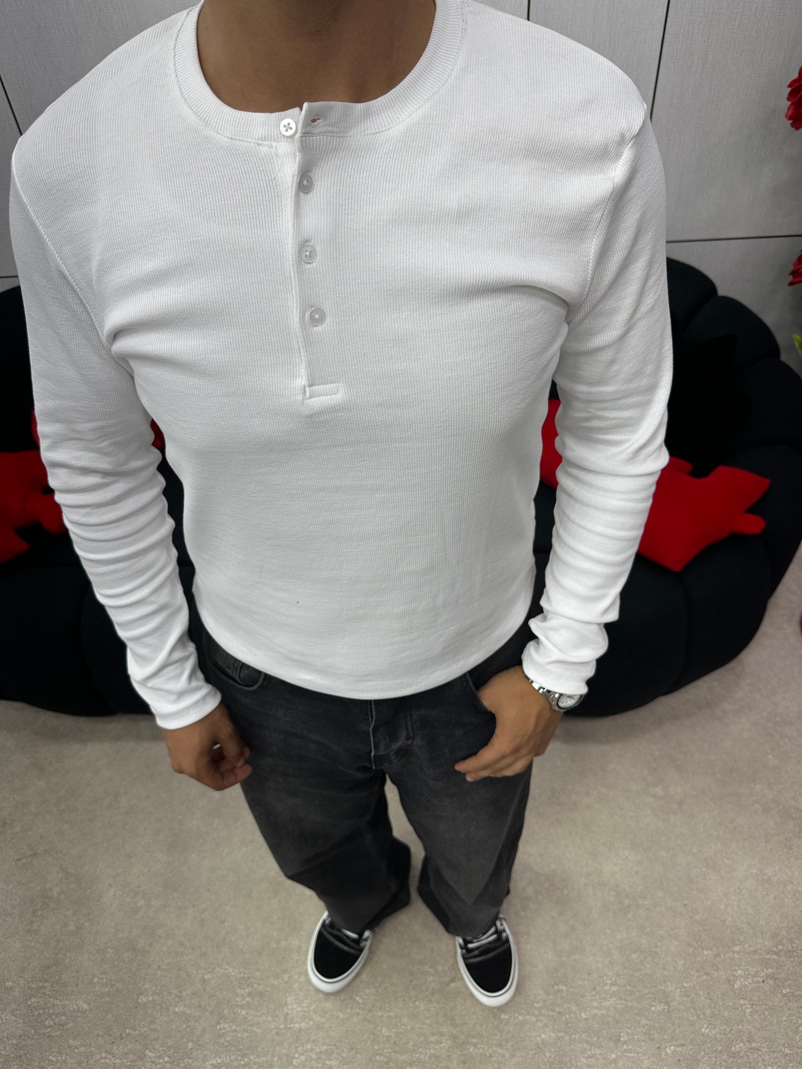 THIN HENLEY SHIRT 