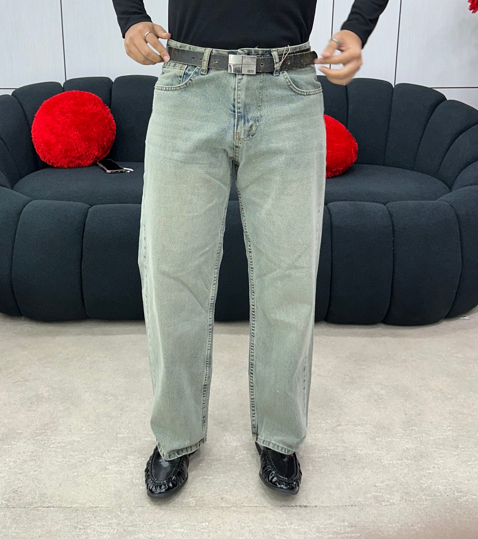 MINT GREEN BAGGY JEAN