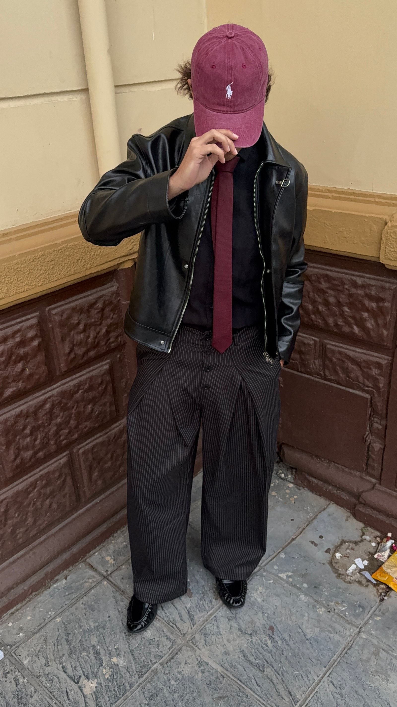 GG 1METAL LEATHER JACKET