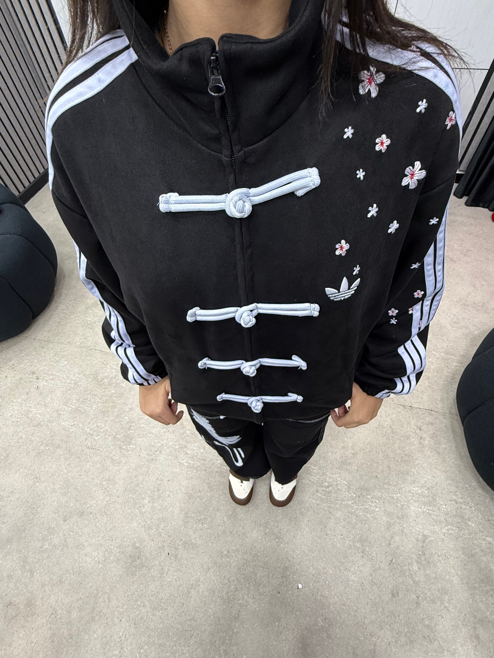SAKURA ADIDAS CHINESE JACKET