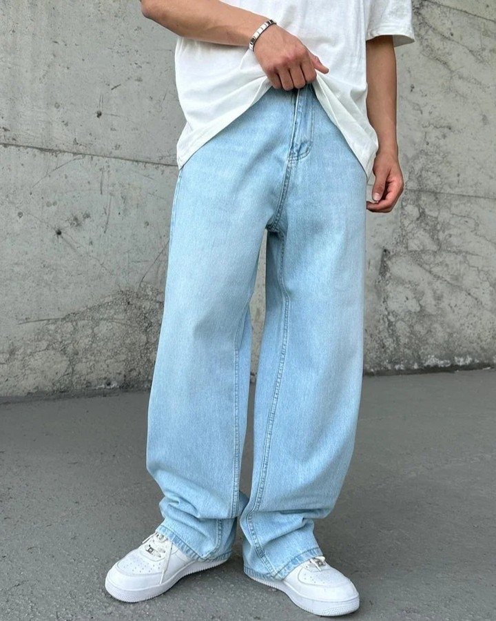 Basic Ice Blue Extra Baggy Jeans PO