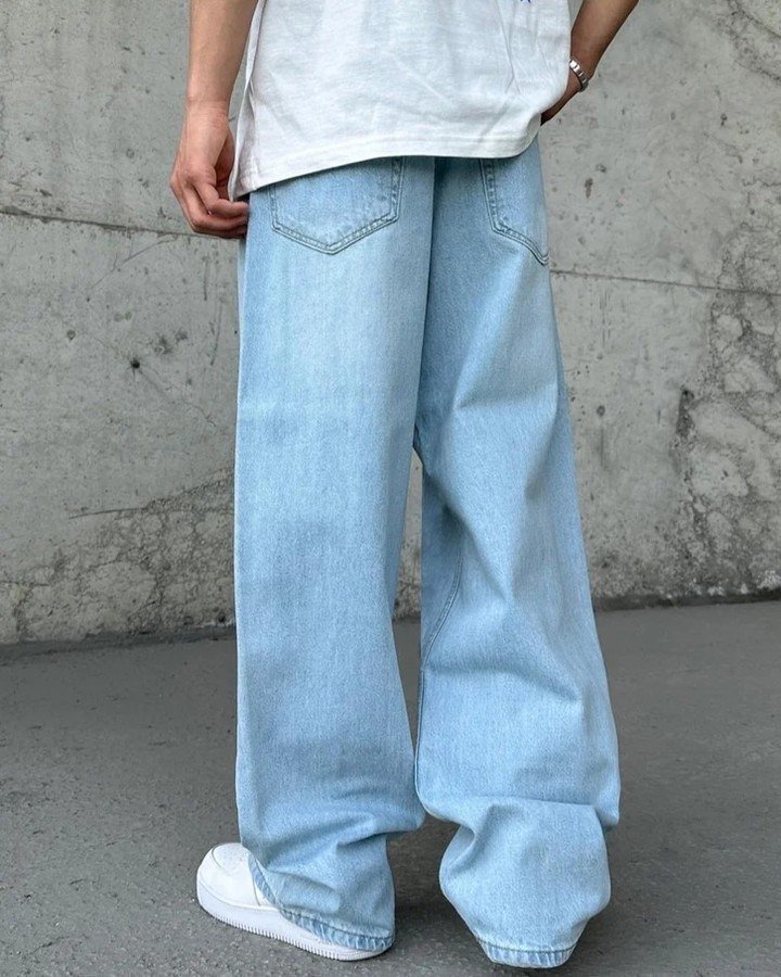 Basic Ice Blue Extra Baggy Jeans PO