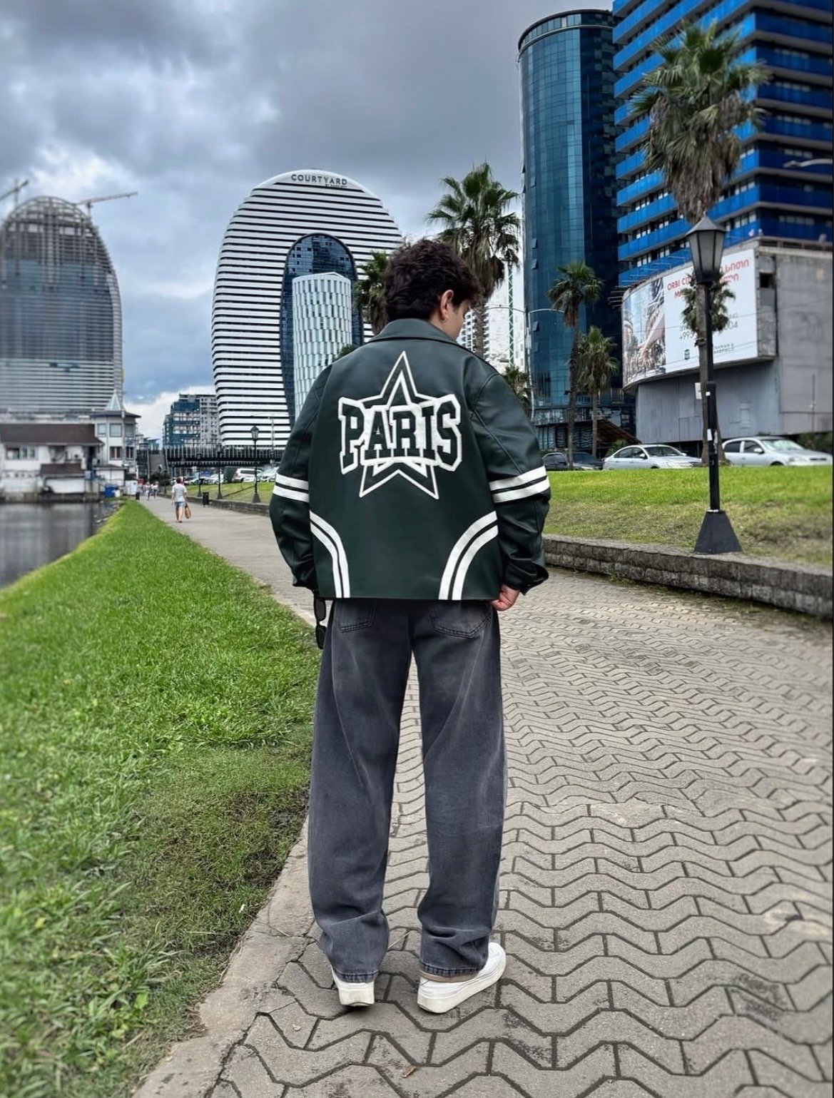 Paris leather jacket