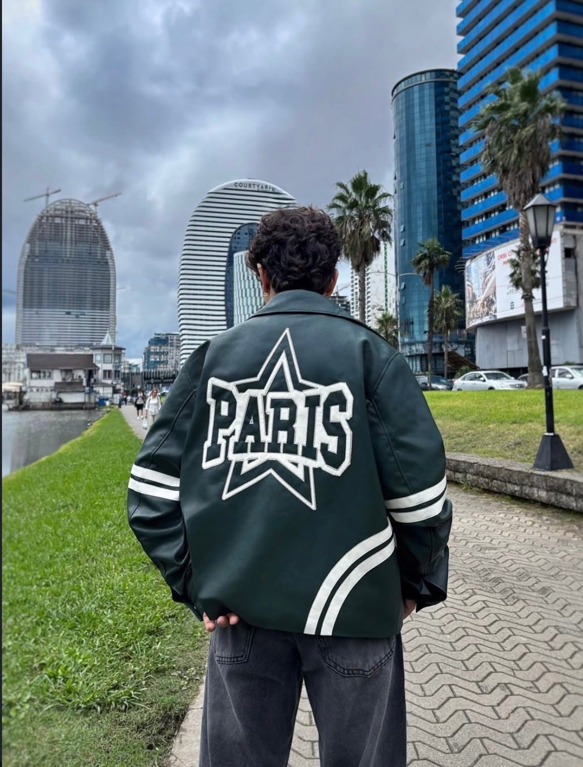 Paris leather jacket