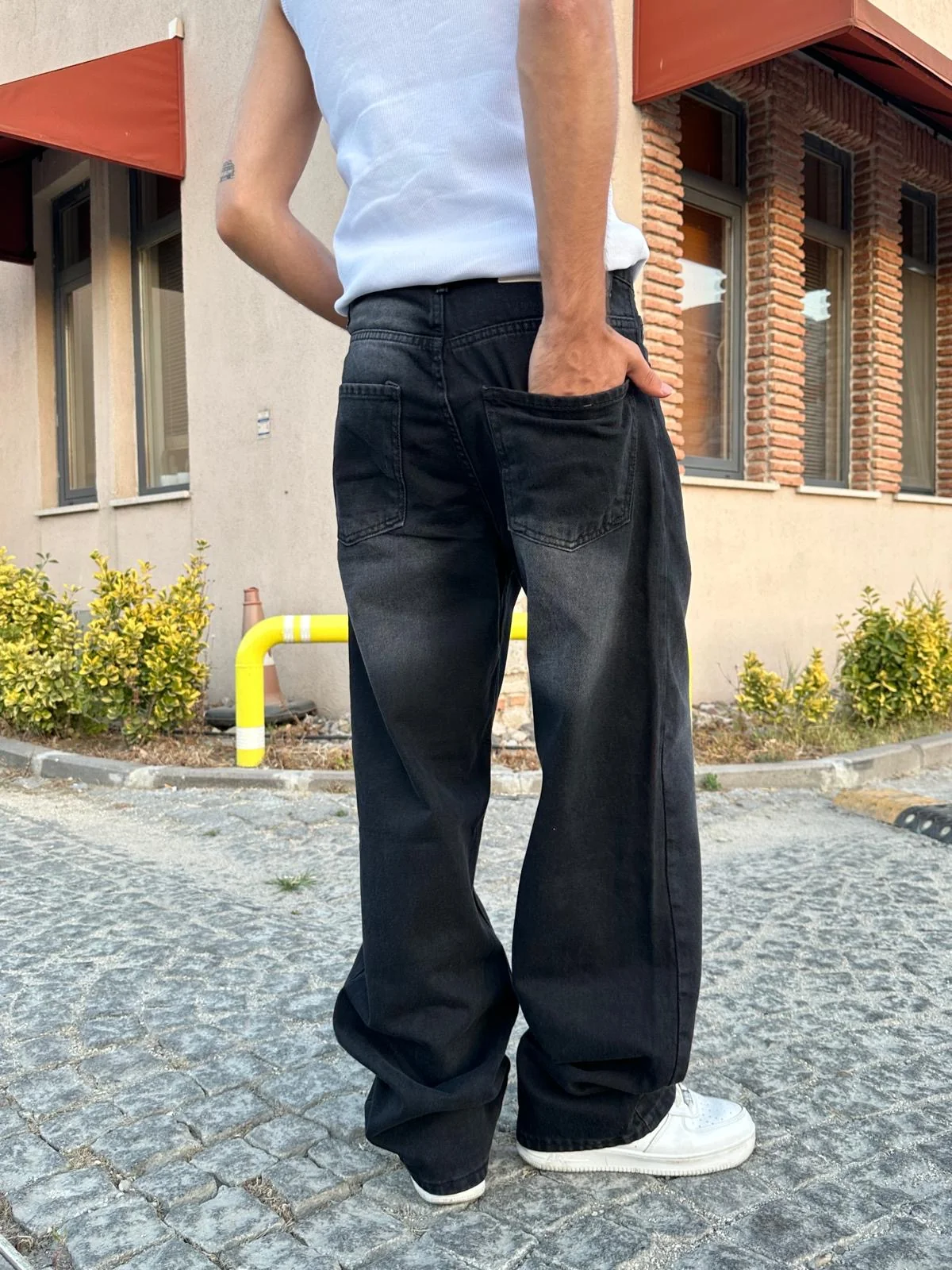 Extra baggy jean noir ALX-1