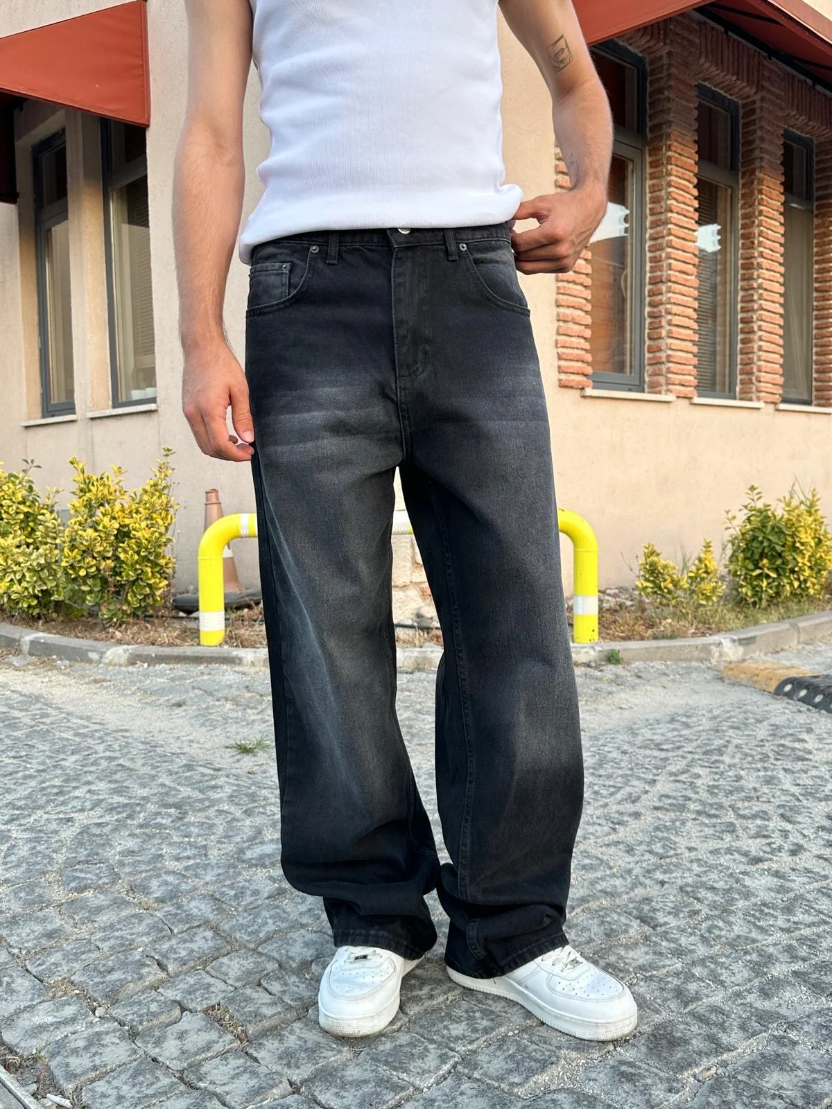 Extra baggy jean noir ALX-1