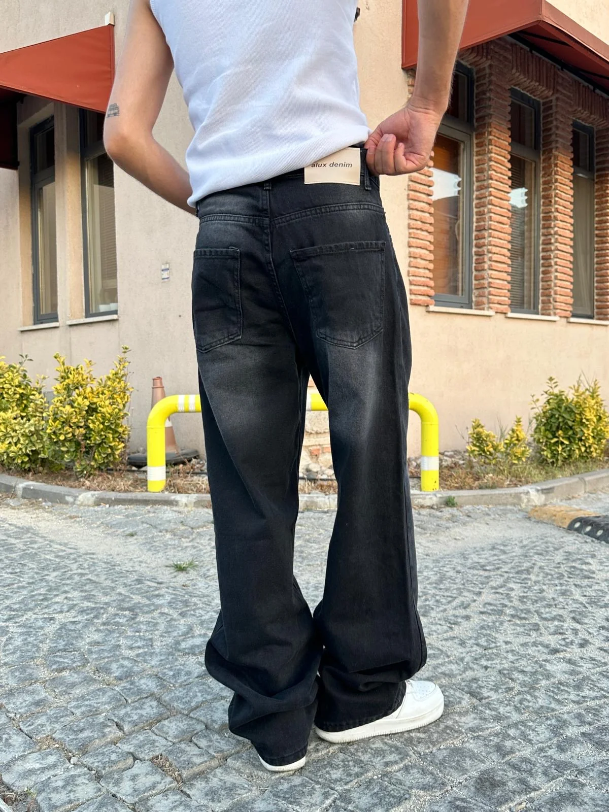 Extra baggy jean noir ALX-1