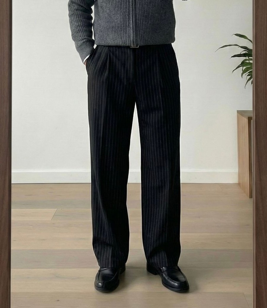 Pinstripe pants