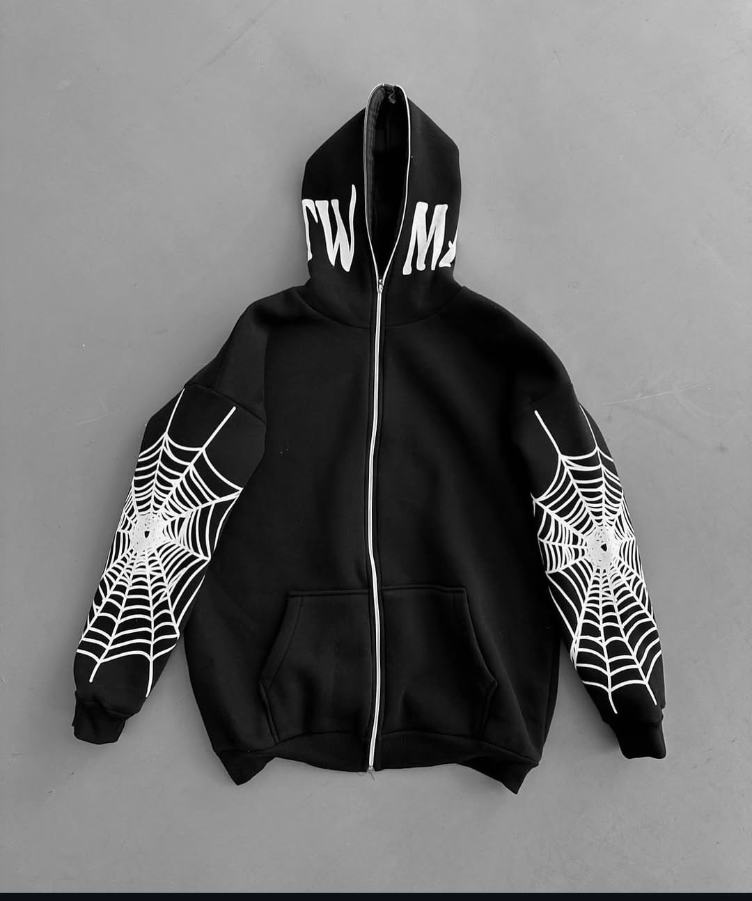 Spider zipper hoodie