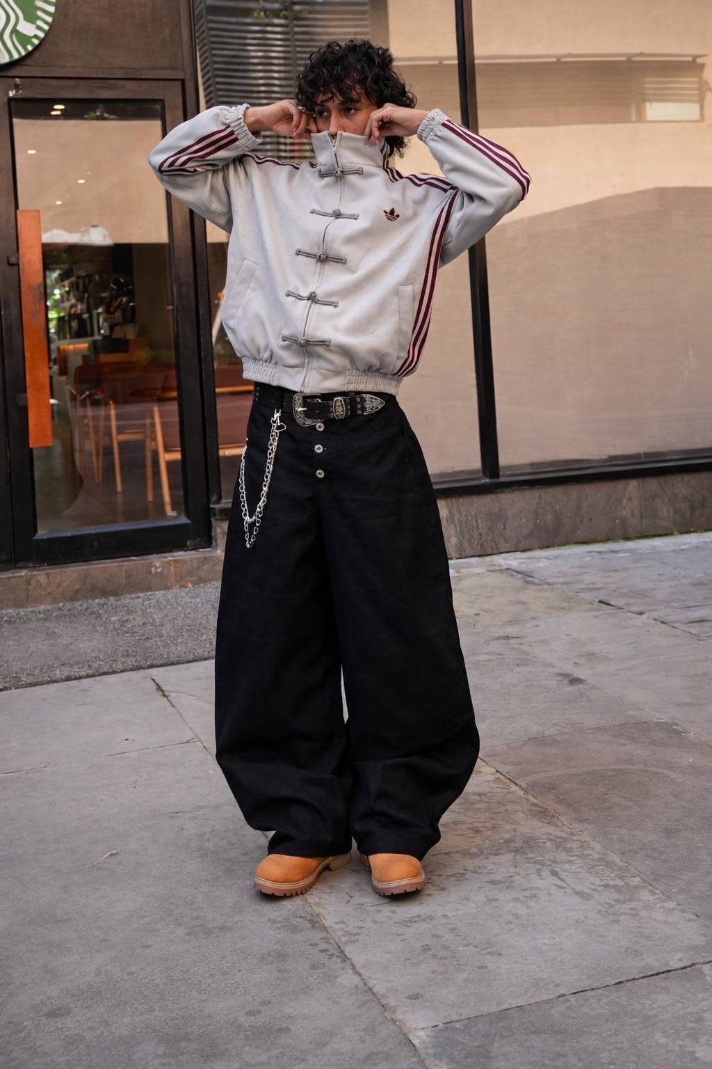 Chinese New Year Jacket Gris Clair