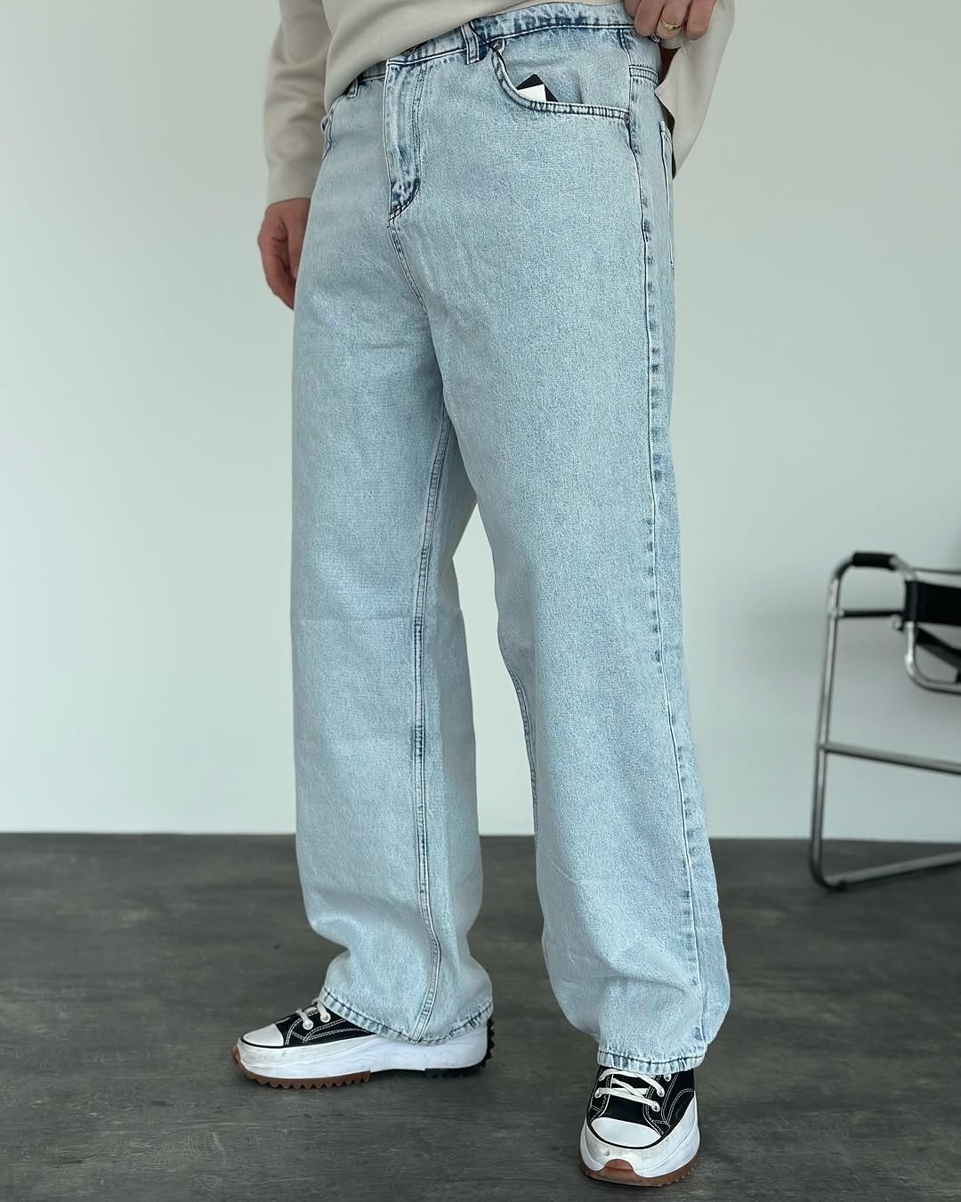Baggy jean bleu javel KEPS