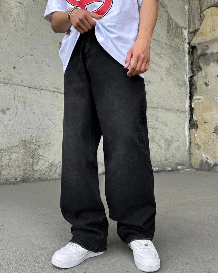 Full Black Extra Baggy Jean PO