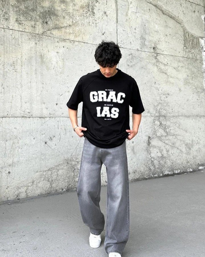 Baggy Jean PO gris Clair