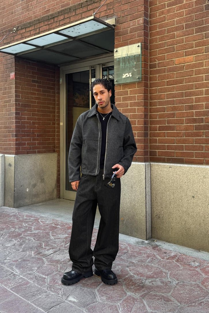 Anthracite Washed Extra Baggy Jeans PO