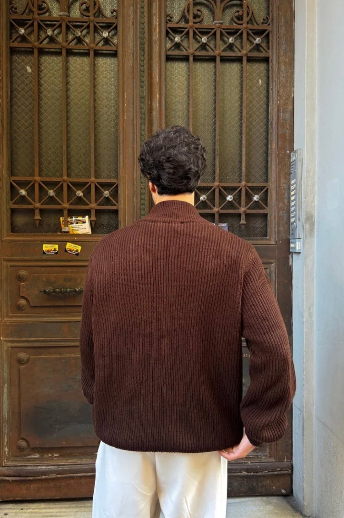 Brown Knitted jacket