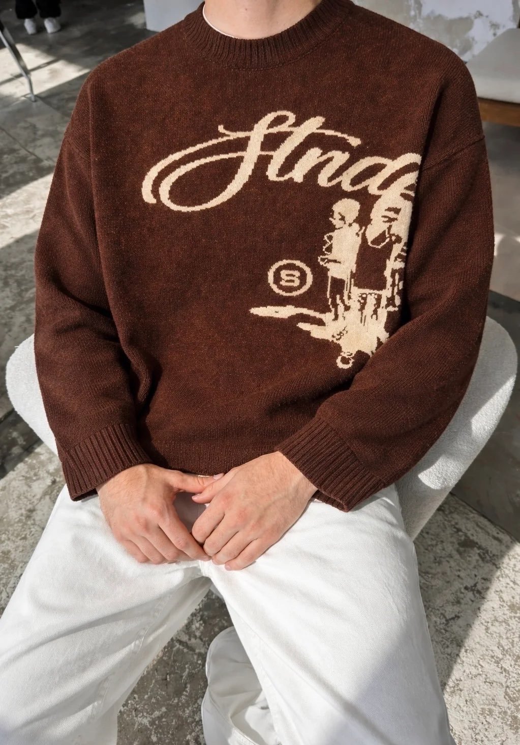 Brown Strides sweater