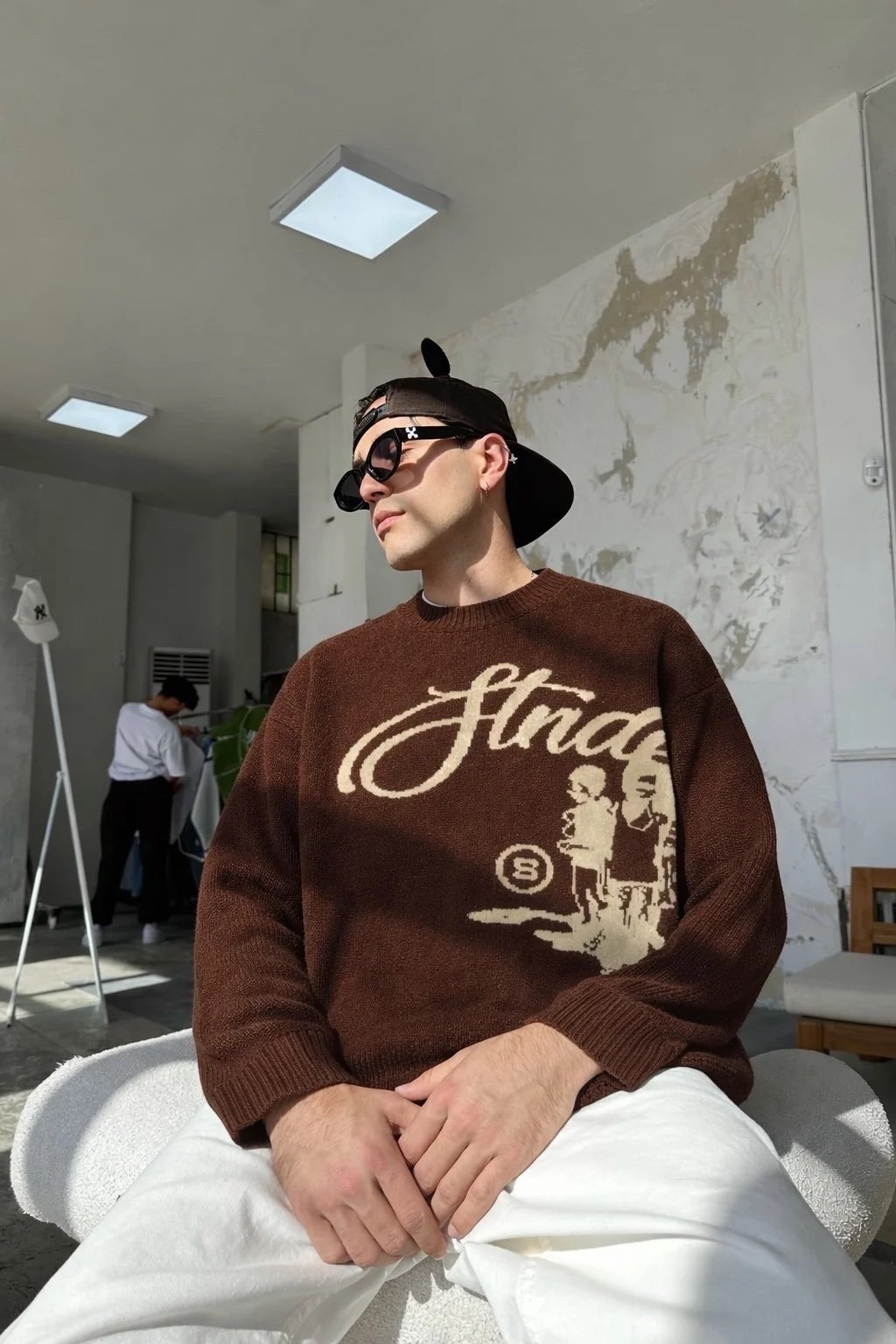 Brown Strides sweater