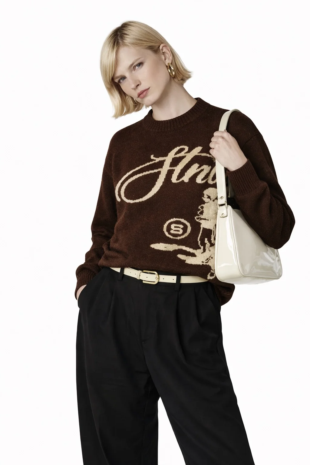 Brown Strides sweater