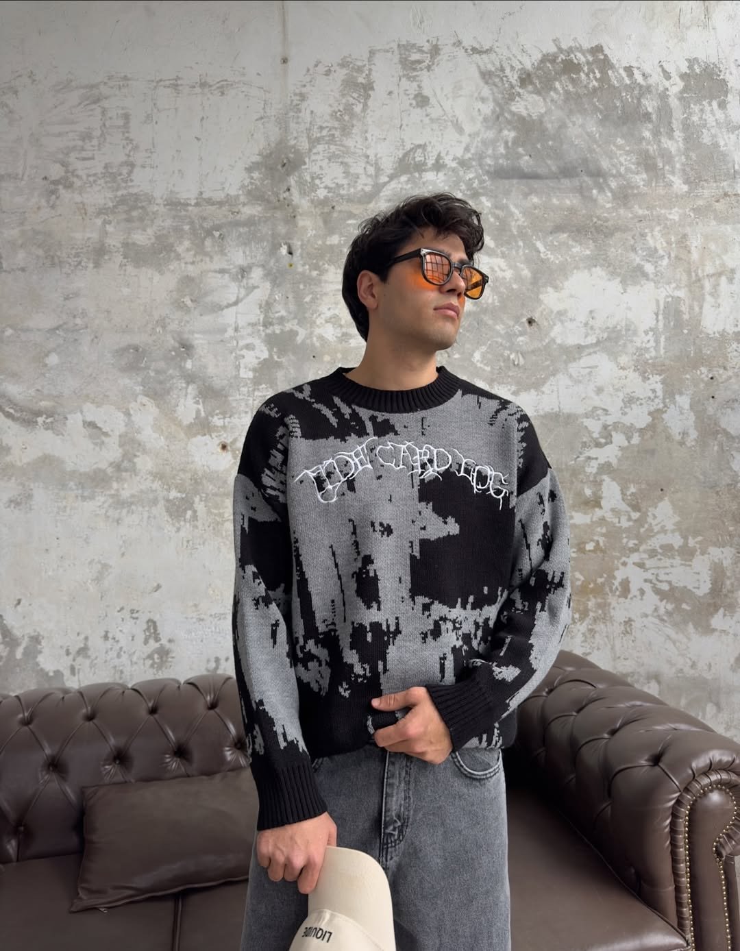 Black Glitch sweater