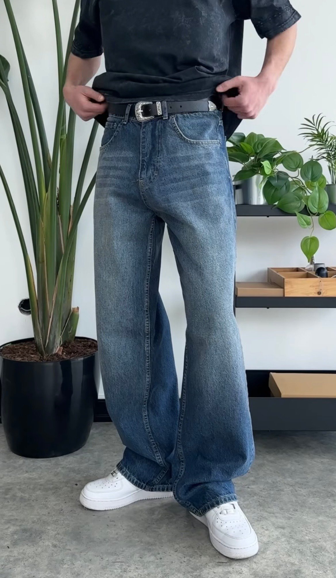 Faded Blue Extra Baggy Jeans PO