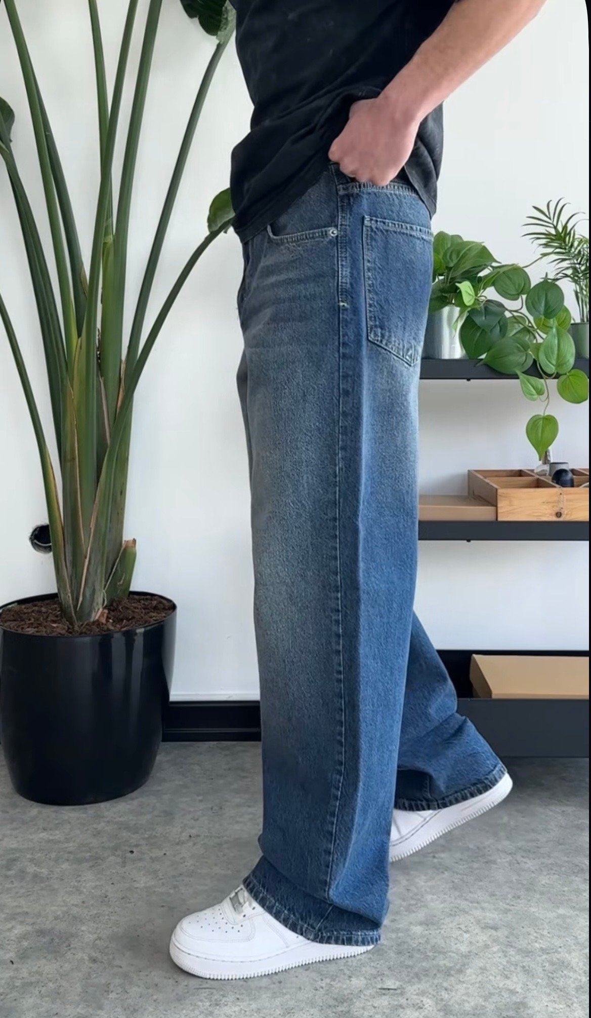 Faded Blue Extra Baggy Jeans PO