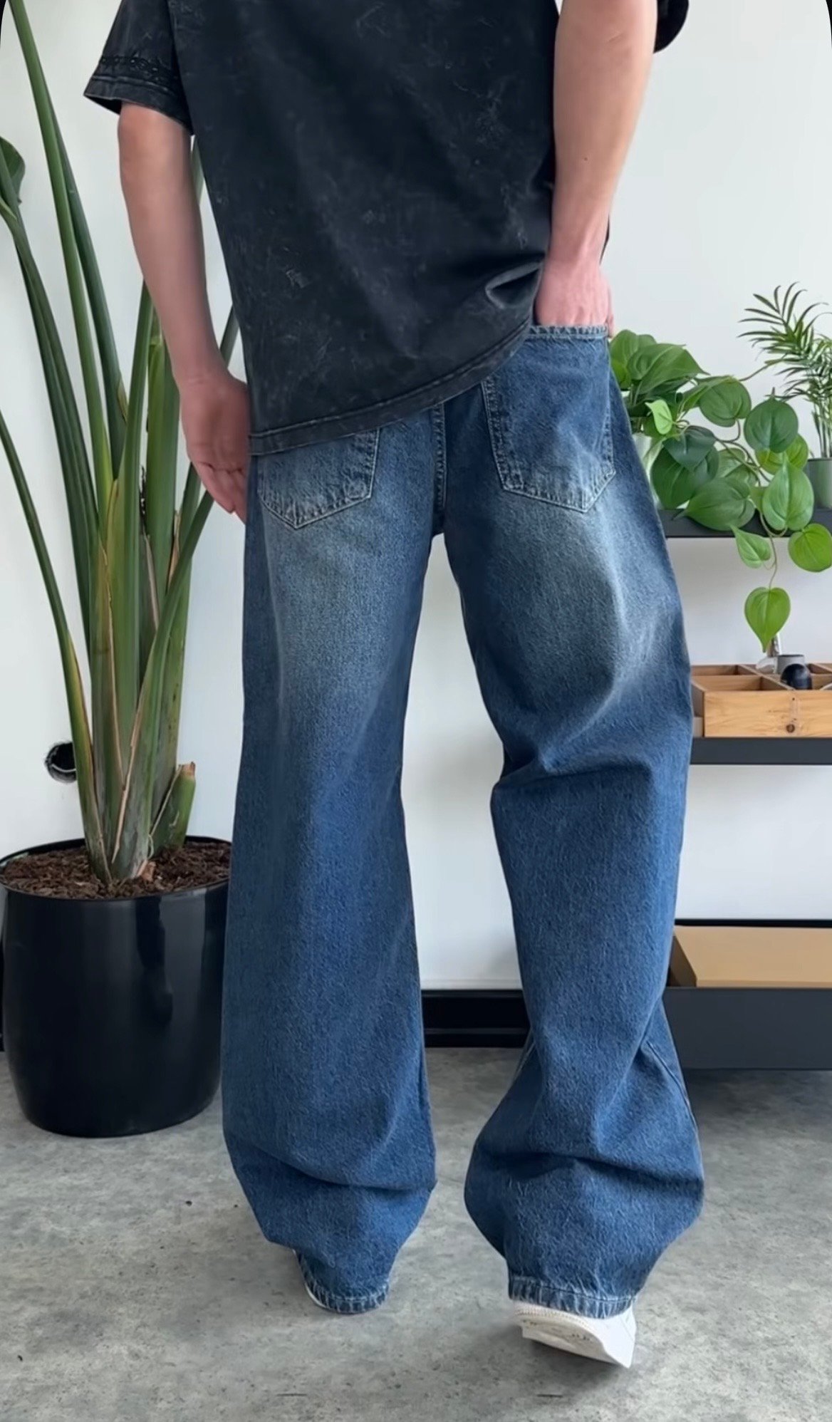 Faded Blue Extra Baggy Jeans PO