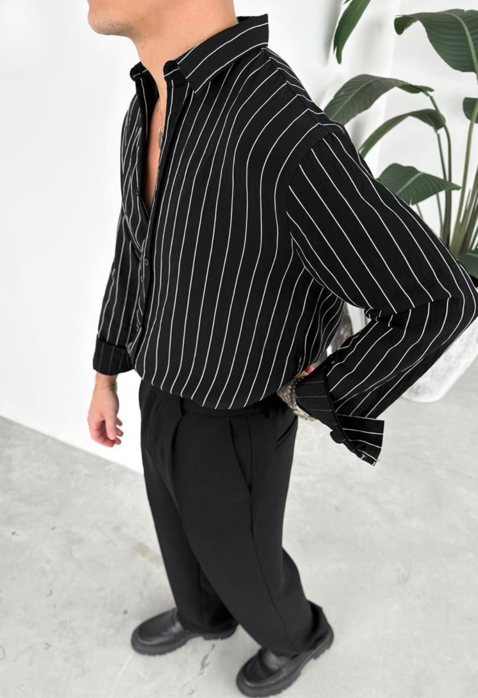 Stripes old money shirt MKH