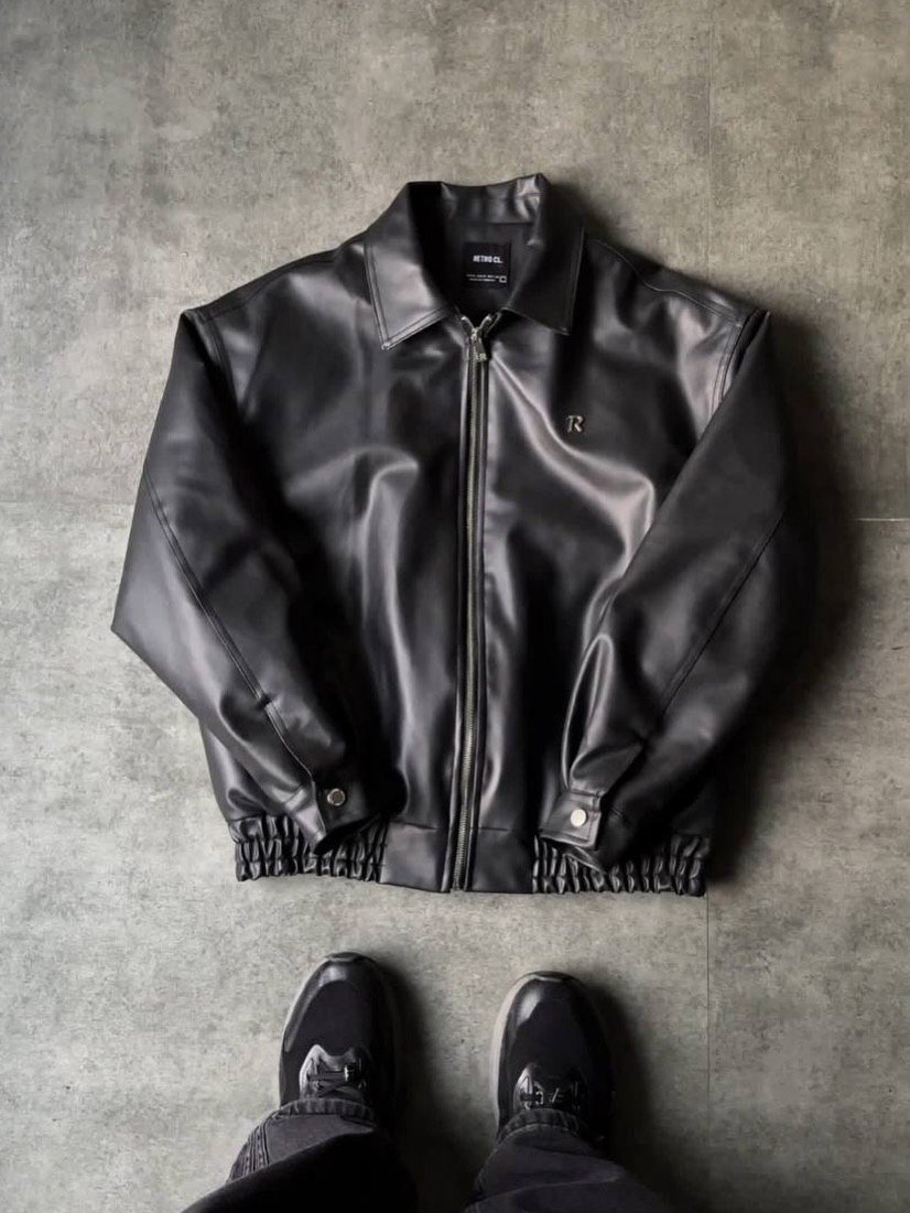 Retro leather jacket
