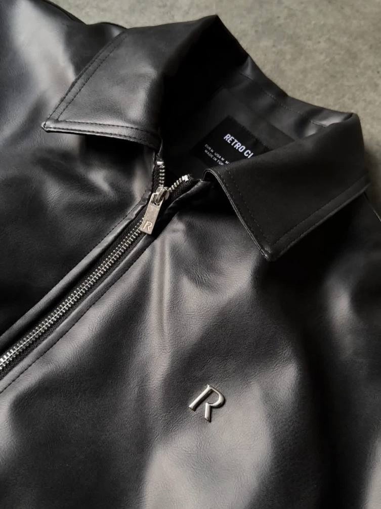 Retro leather jacket
