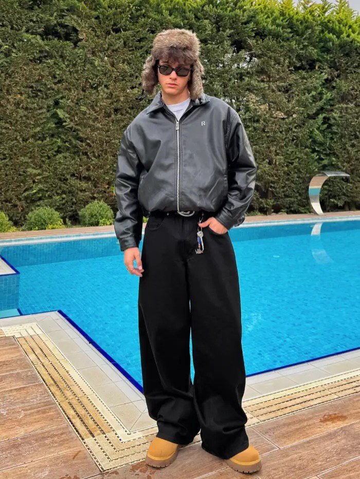 Retro leather jacket