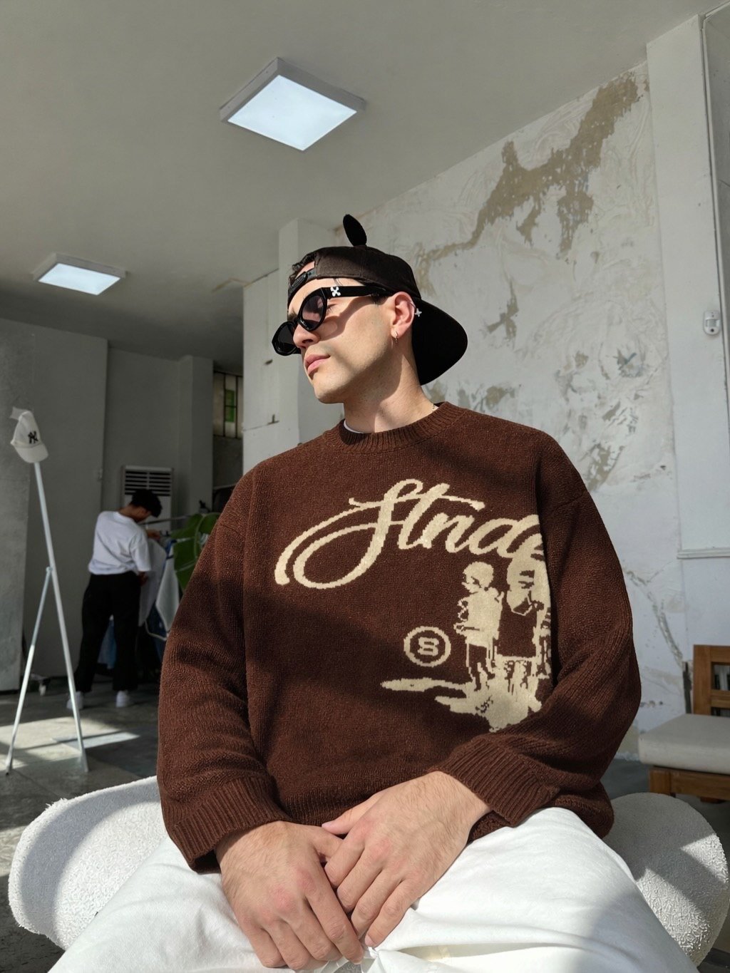 Brown Strides sweater