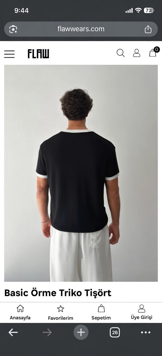 Ringer cropped T-shirt