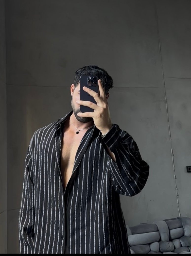 FINE LINE DETAILED OVERSIZE SHIRT black stp’