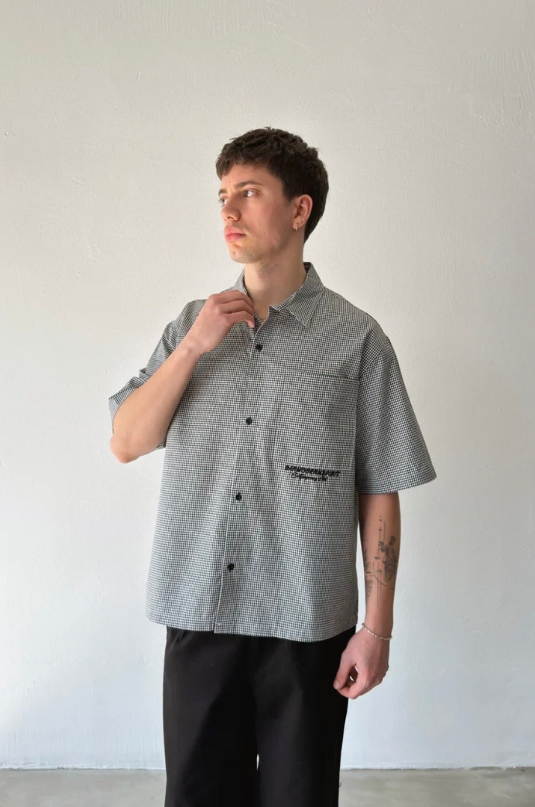 Barmodern Cropped oversized shirt