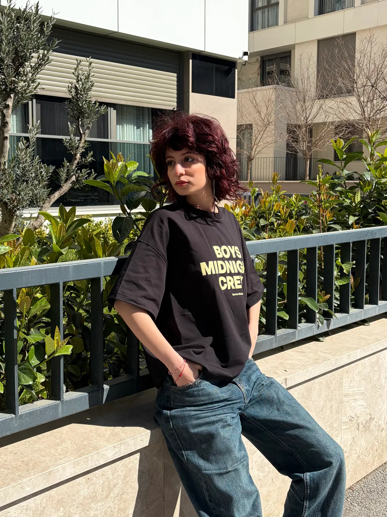 Boys Midnight Crew Cropped T-Shirt