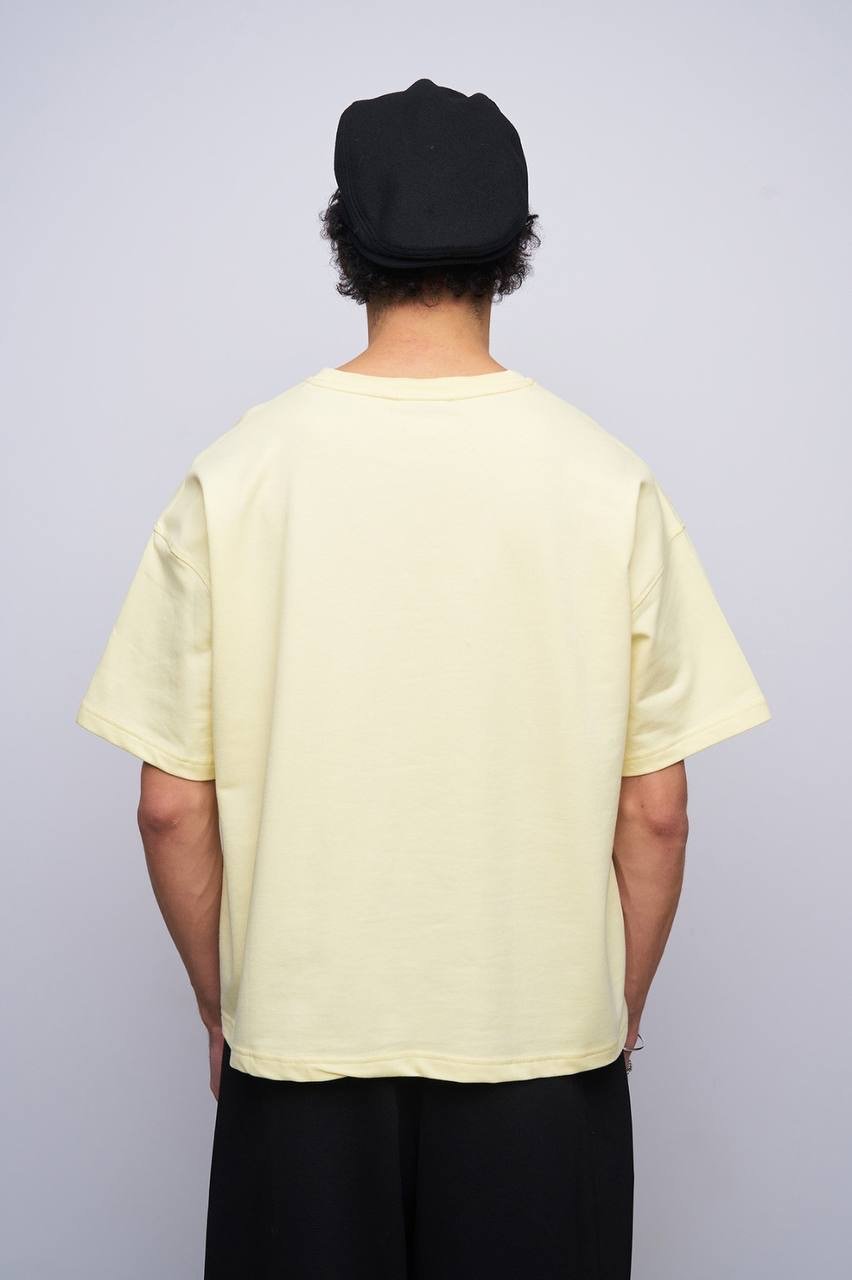 Yellow boys midnight crew Cropped Tshirt