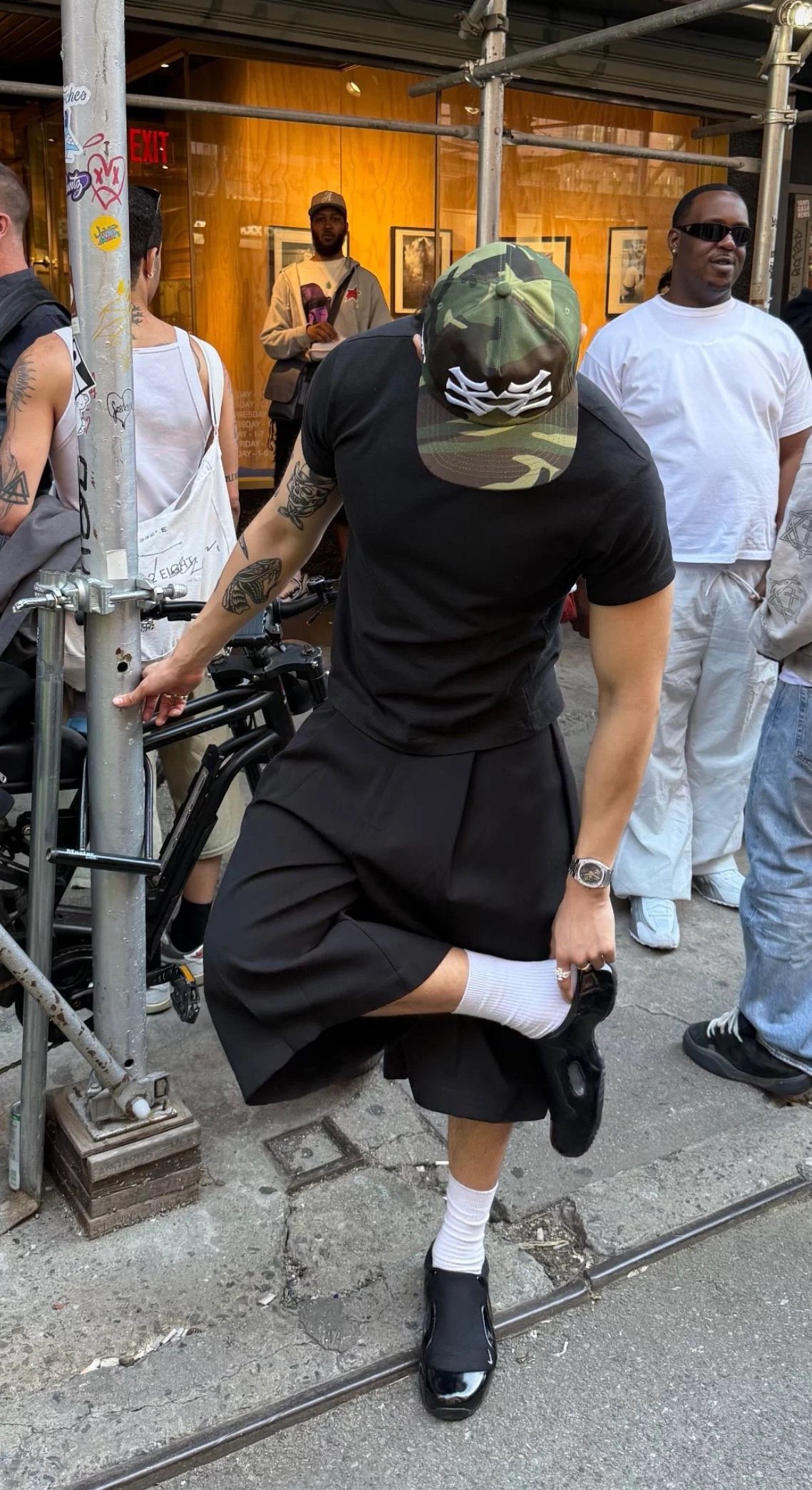 Pleated Wide Leg Jort