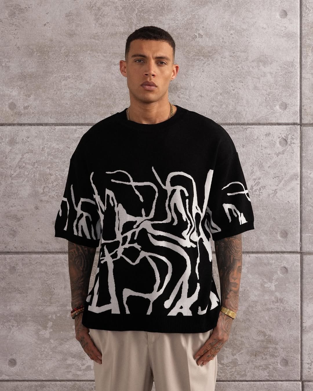 Sketch knit tshirt