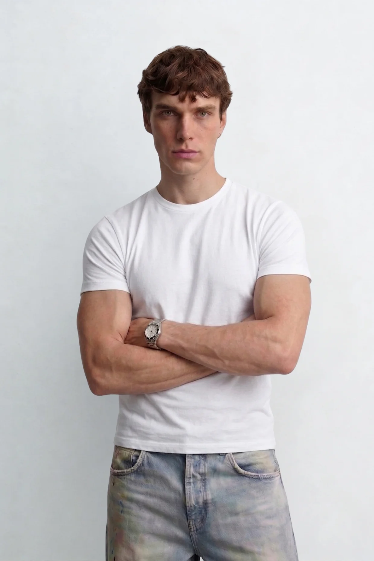 White Slim fit baby Tshirt