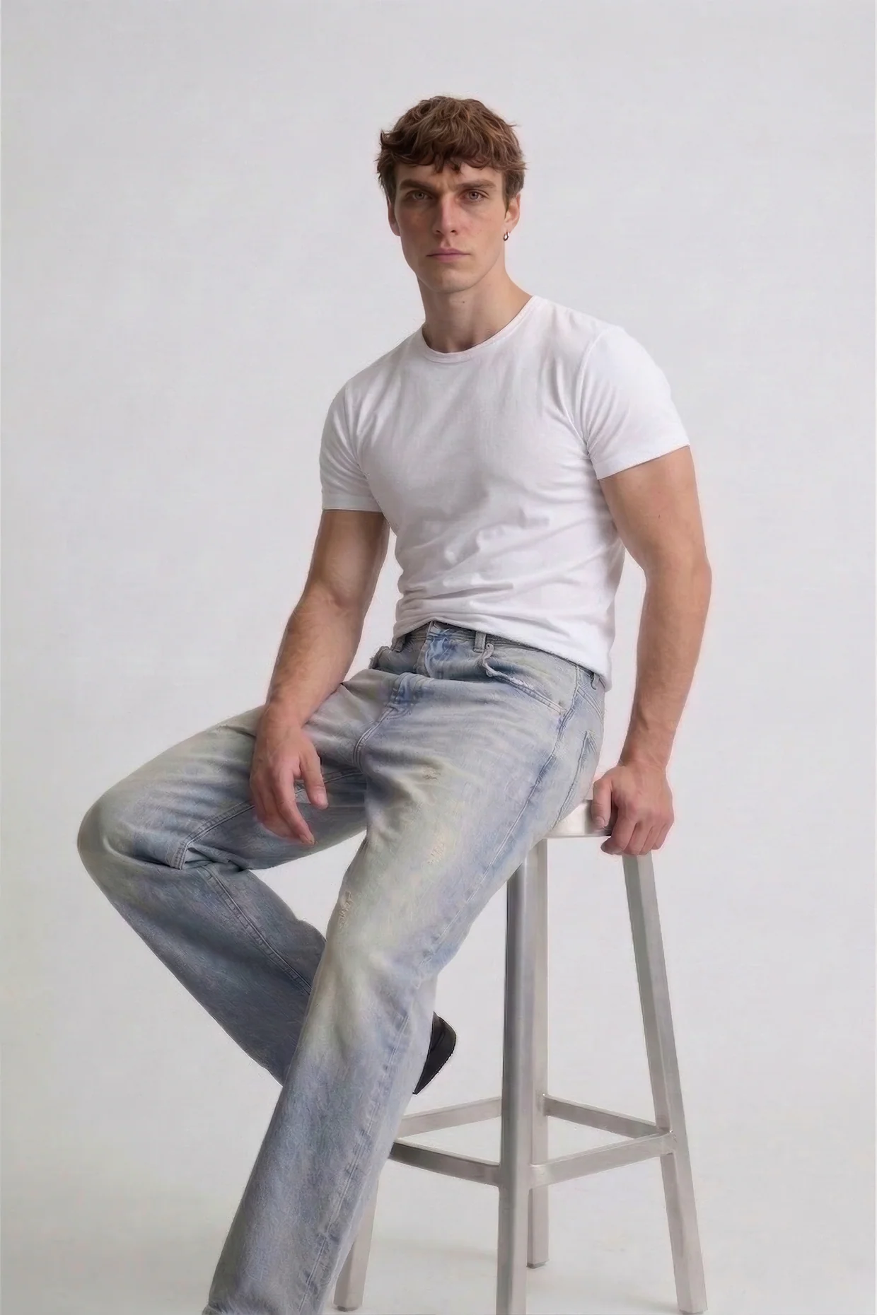 White Slim fit baby Tshirt
