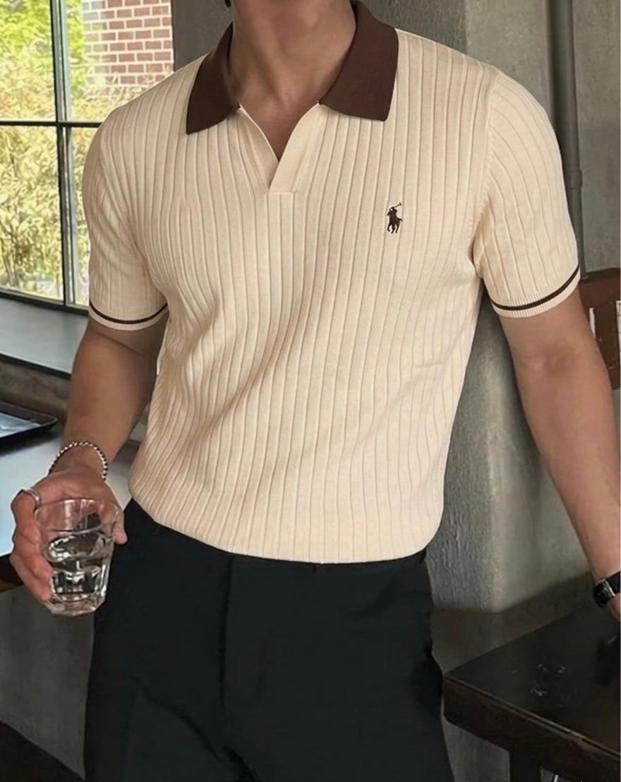 Premium Ribbed Knit Polo RL