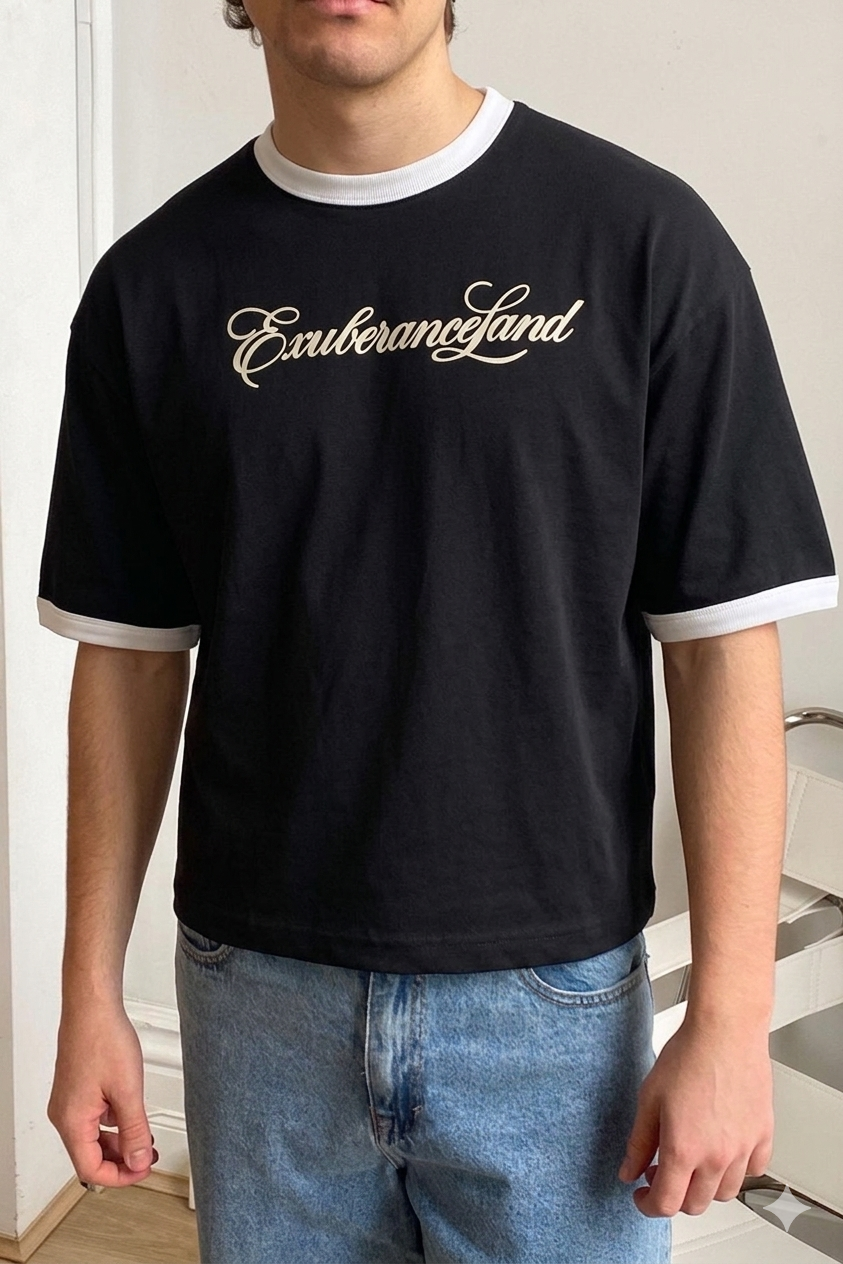 Exurbance Boxy cropped T-shirt