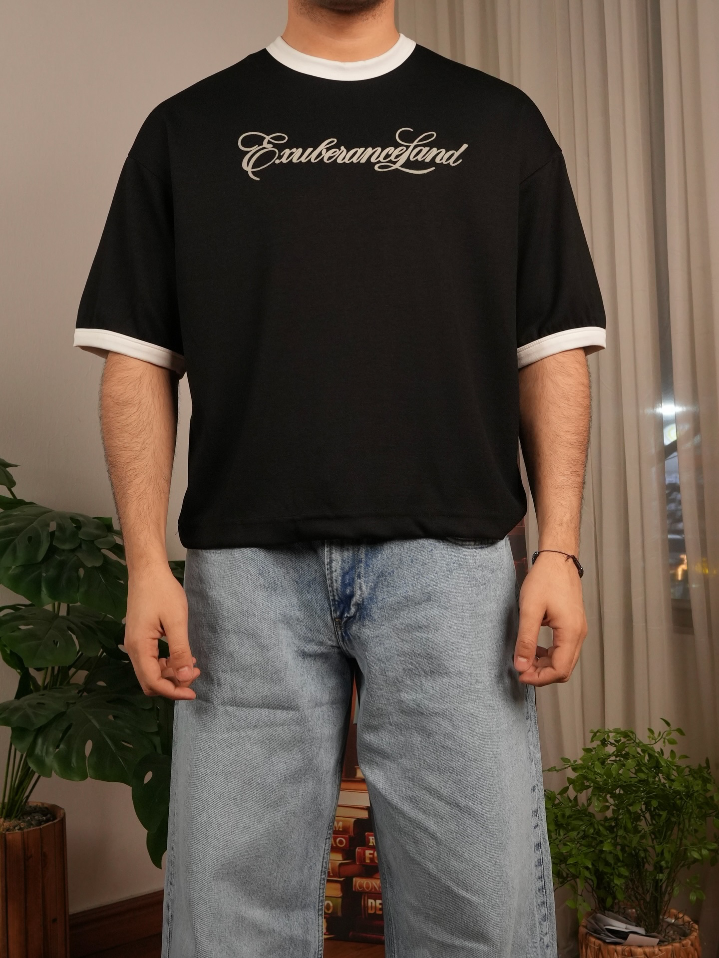 Exurbance Boxy cropped T-shirt