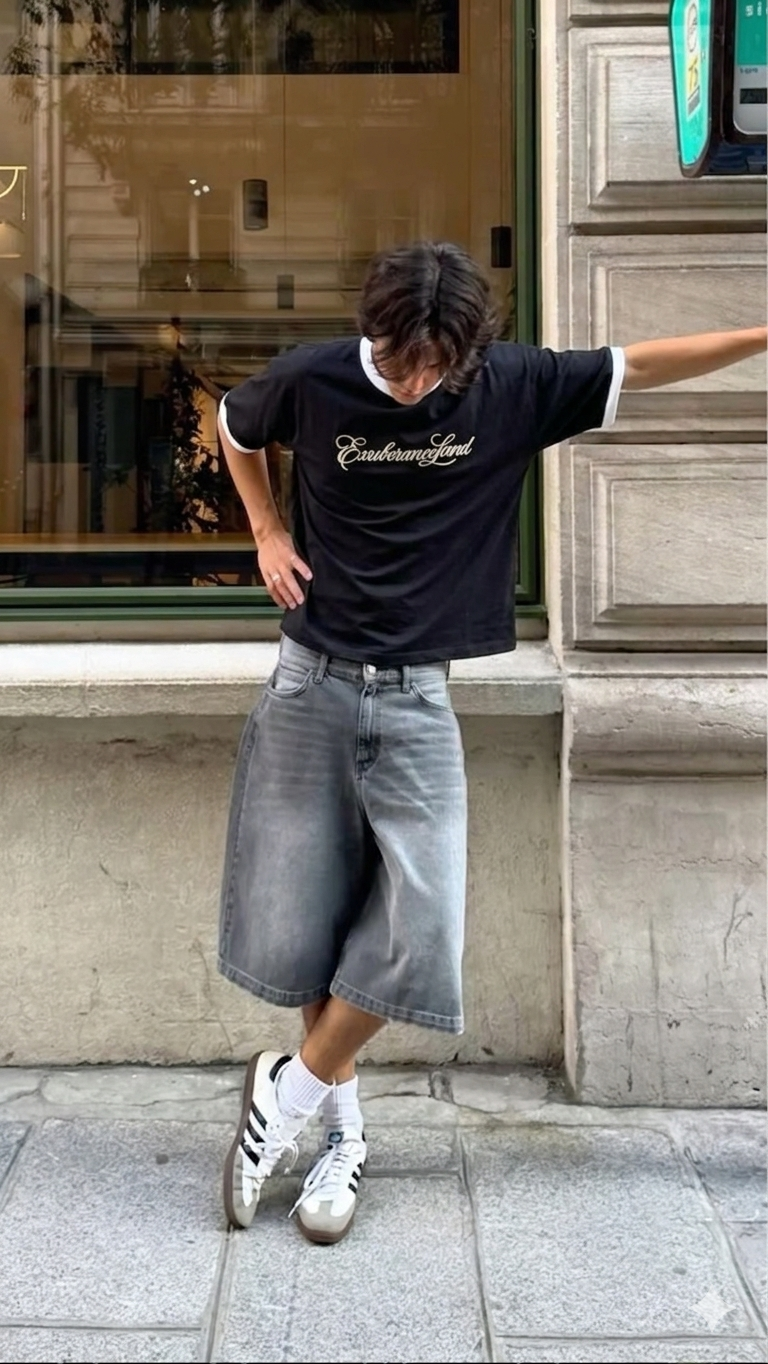 Exurbance Boxy cropped T-shirt