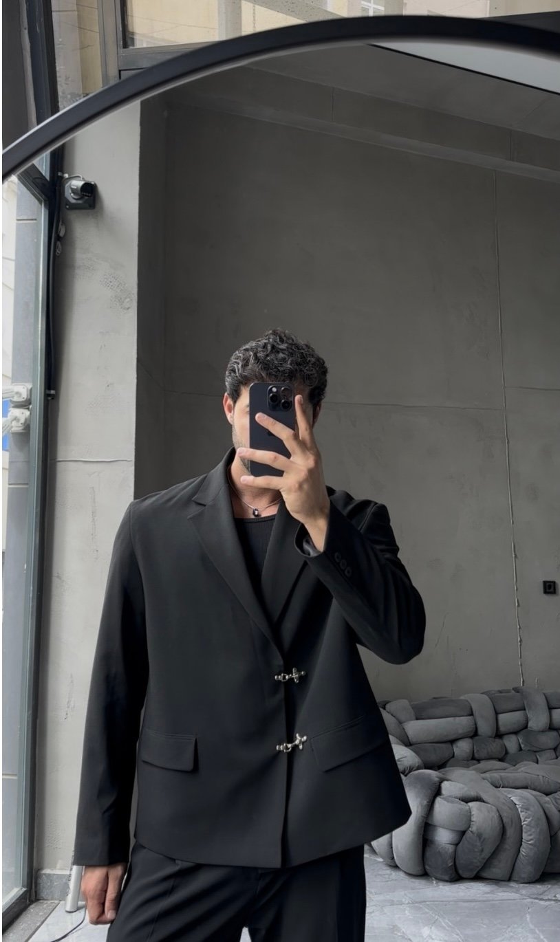 Black Double hook suit