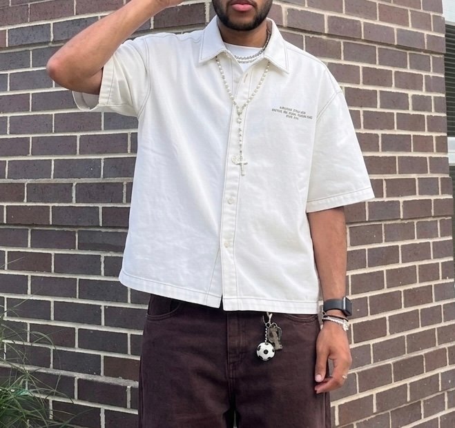 Berliere reseted cropped shirt