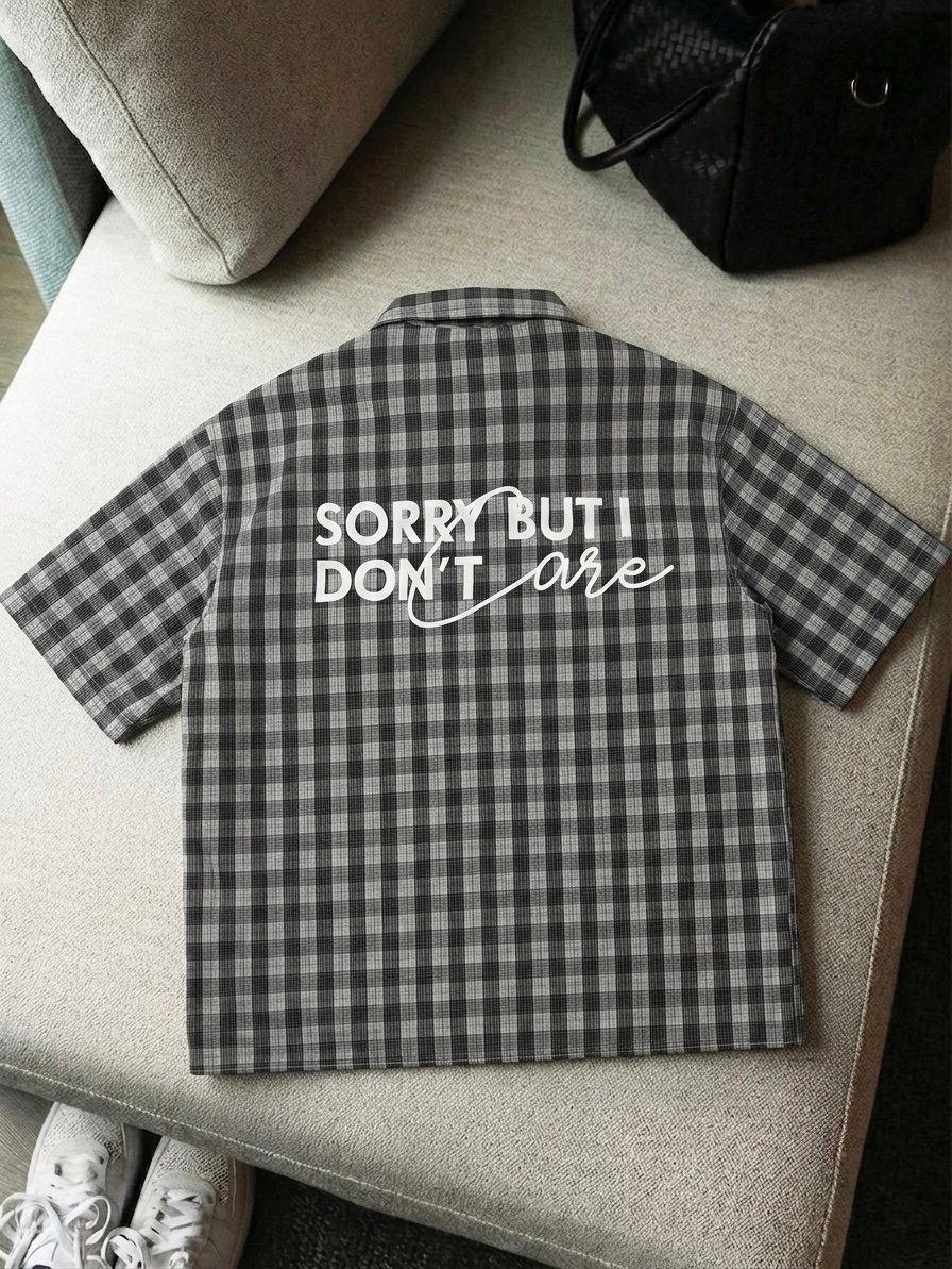 The Sorry Plaid shirt