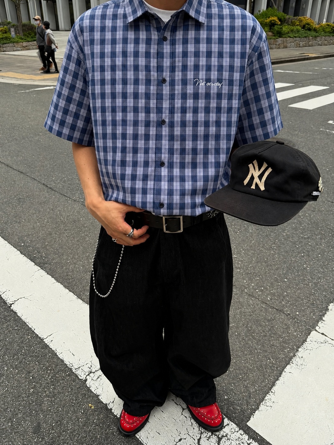 Blue Sorry Plaid shirt
