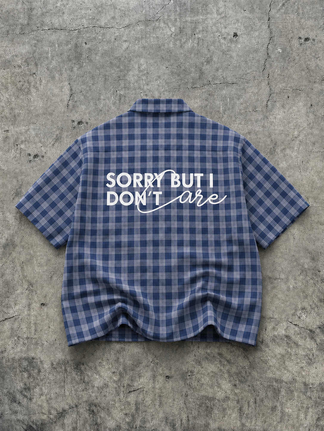 Blue Sorry Plaid shirt